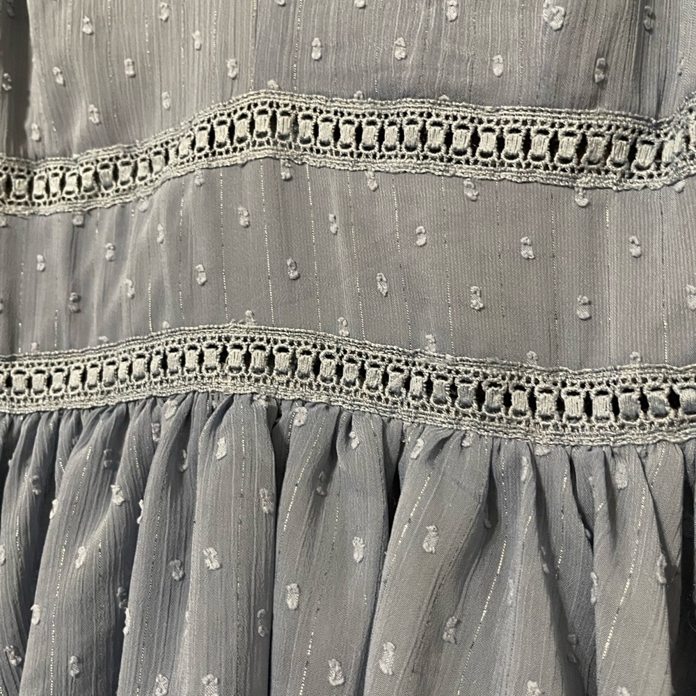 VICI Swiss Dot Peplum Maxi Dress NWT - Picture 5 of 8